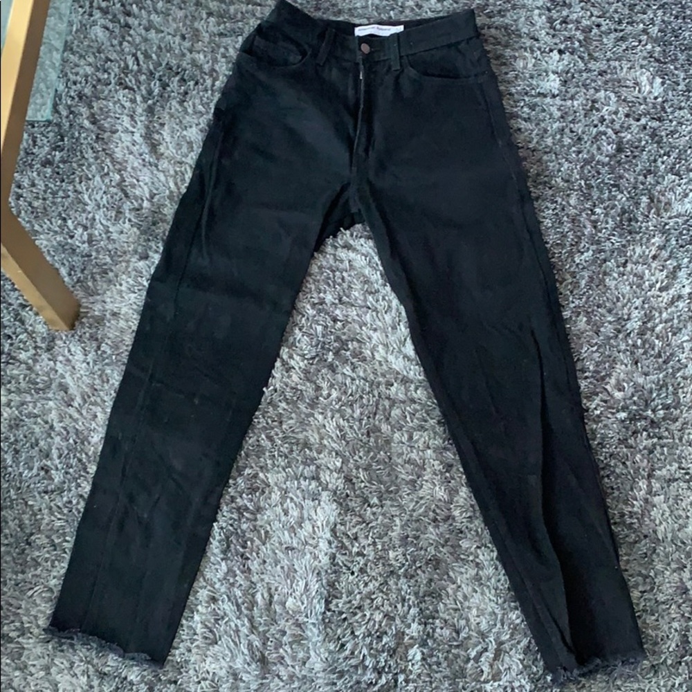 American Apparel Black Mom Jeans